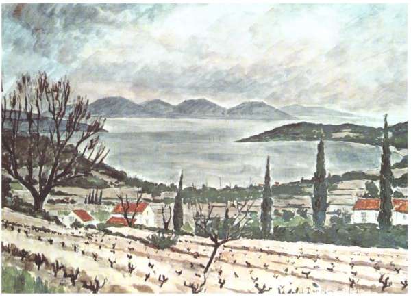 La chaîne de l'Estérel. Vue de la Belle Isnarde